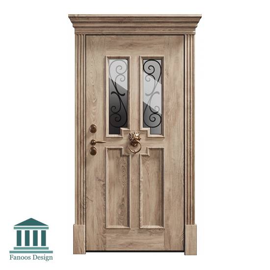 درب تمام چوب اتاق خواب