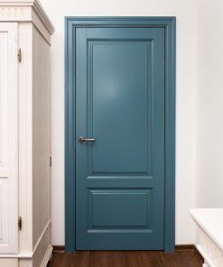 درب اتاق خواب تما چوب کلاسیک دو قاب با رنگ پوششی کد 007