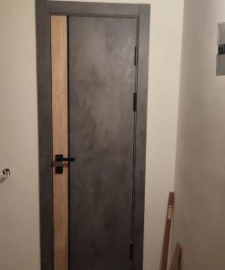 درب اتاق اداری MDF استیل خور روکش PVC کد 028