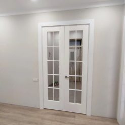 درب MDF اتاق خواب سفید با رنگ پوششی مدرن کد 023