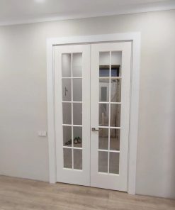 درب MDF اتاق خواب سفید با رنگ پوششی مدرن کد 023