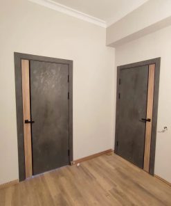 درب اتاق اداری MDF استیل خور روکش PVC کد 028