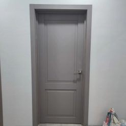 درب MDF اتاق خواب طوسی با رنگ پوششی مدرن کد 024