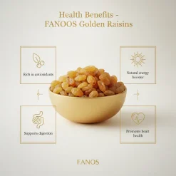 کشمش طلایی ممتاز – کشمش پلویی صادراتی | FANOOS