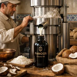 روغن نارگیل FANOOS (خالص، چندمنظوره و مناسب پوست و مو)