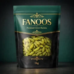 خرید کشمش سبز قلمی ایرانی | کشمش سبز ممتاز صادراتی – FANOOS